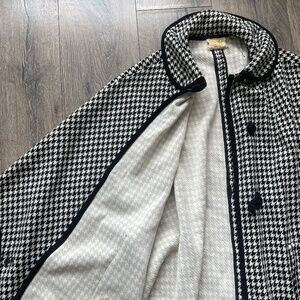 Handmade Vintage Houndstooth Cloak size L